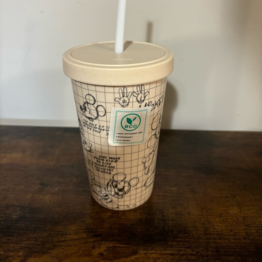 Disney Mickey Mouse Tumbler Sketch Mickey Mouse with Straw